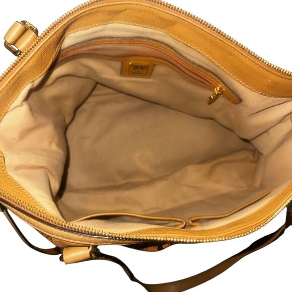 MCM Cognac Visetos Tote - Picture 3 of 12